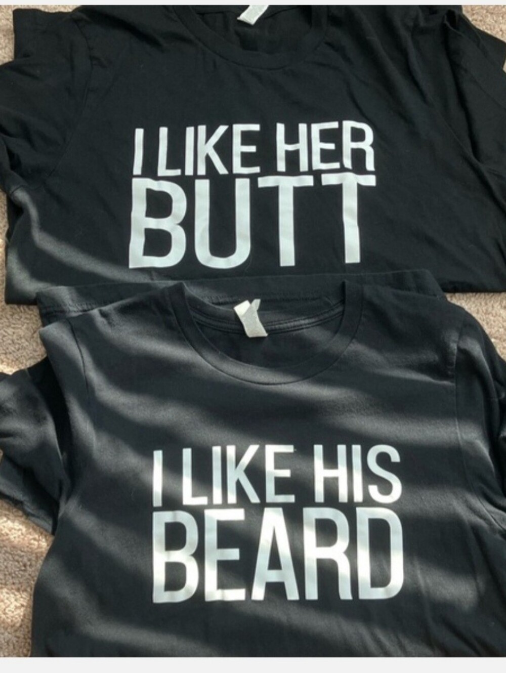 His & Hers Bella Canvas Black Graphic Tee